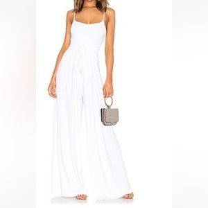 Susana Monaco NWT size small white wide leg jumpsuit